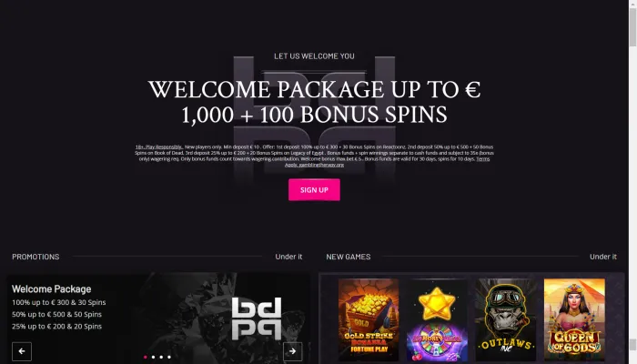 PlayGrand Casino Review Header