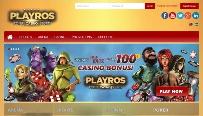 Playros Casino Review Header