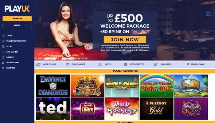PlayUK Casino Review Header
