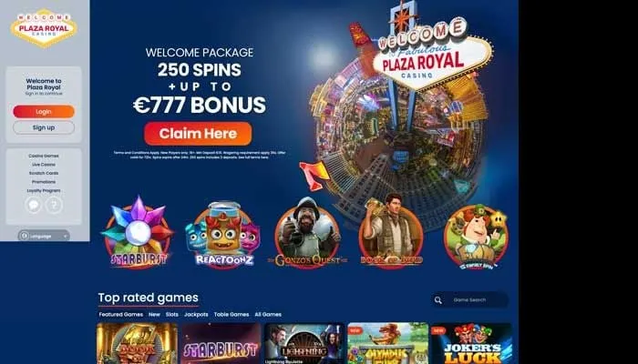 Plaza Royal Casino Review Header