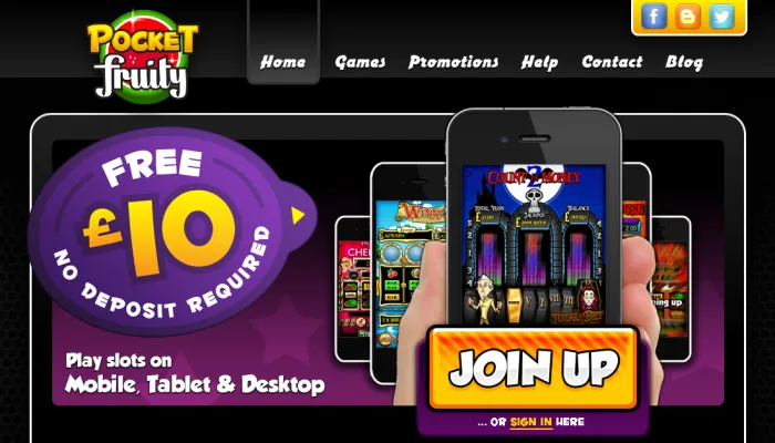 Pocket Fruity Casino Review Header