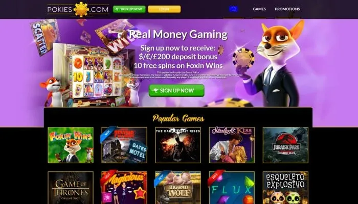 Pokies Casino Review Header