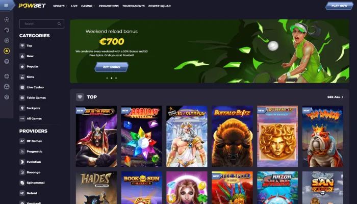 PowBet Casino Review Header