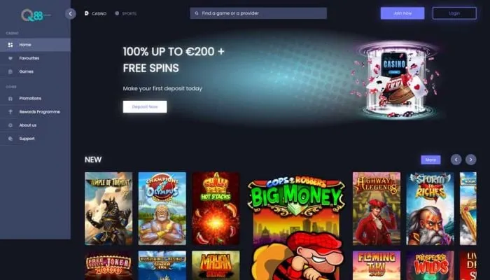 Q88Bets Casino Review Header