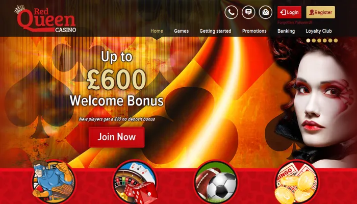 Red Queen Casino Review Header