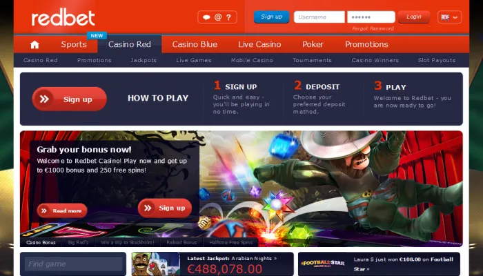 Redbet Casino Review Header