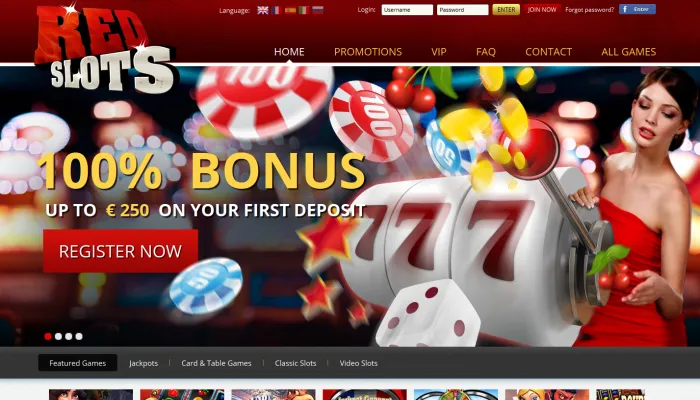 RedSlots Casino Review Header