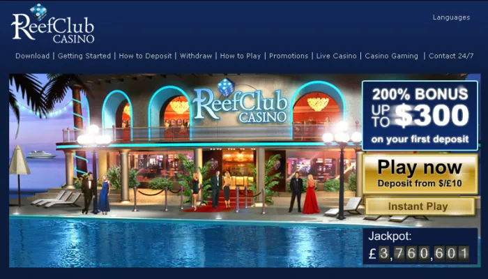 Reef Club Casino Review Header