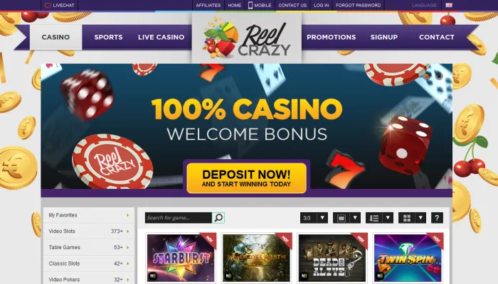Reel Crazy Casino Review Header