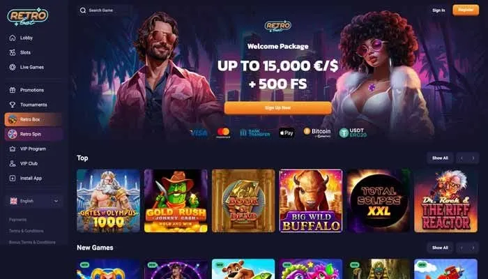 Retro Bet Casino Review Header