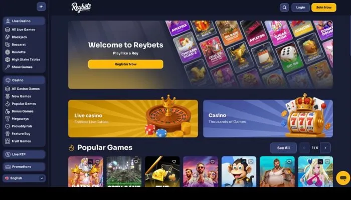 Reybets Casino Review Header