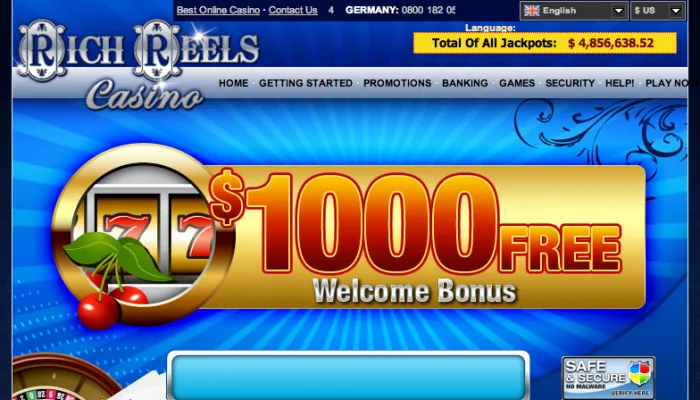 Rich Reels Casino Review Header