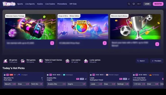Rizzio Casino Review Header