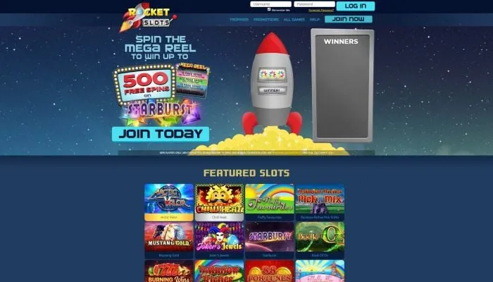 Rocket Slots Casino Review Header