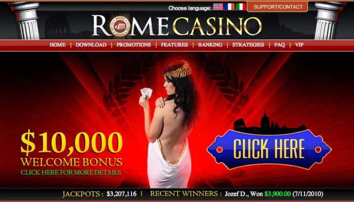 Rome Casino Review Header
