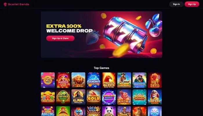 Scarlet Sands Casino Review Header