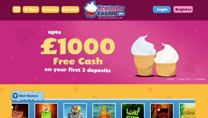 Scrummy Casino Review Header