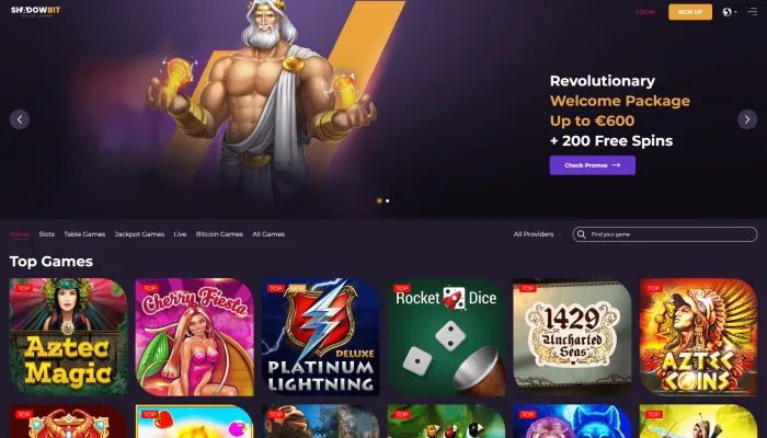 ShadowBit Casino Review Header