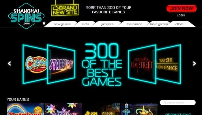 Shanghai Spins Casino Review Header