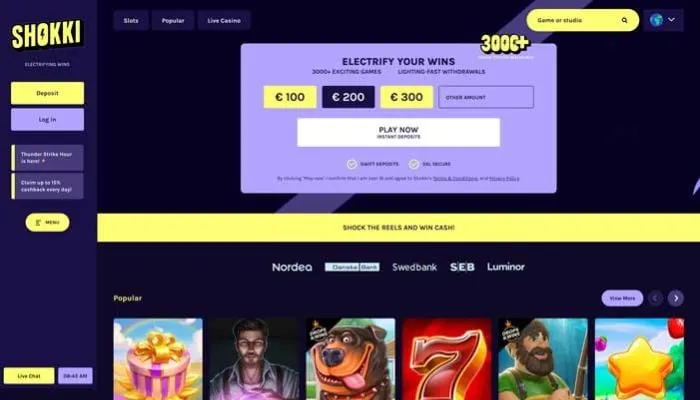 Shokki Casino Review Header