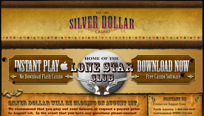 Silver Dollar Casino Review Header