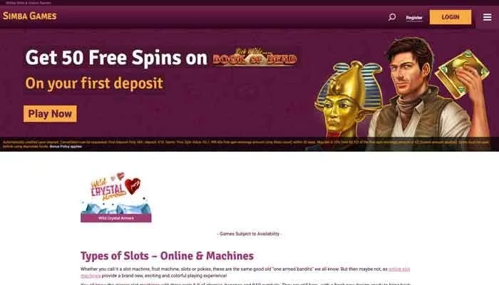 Simba Games Review Header