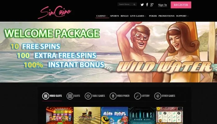 SinCasino Review Header
