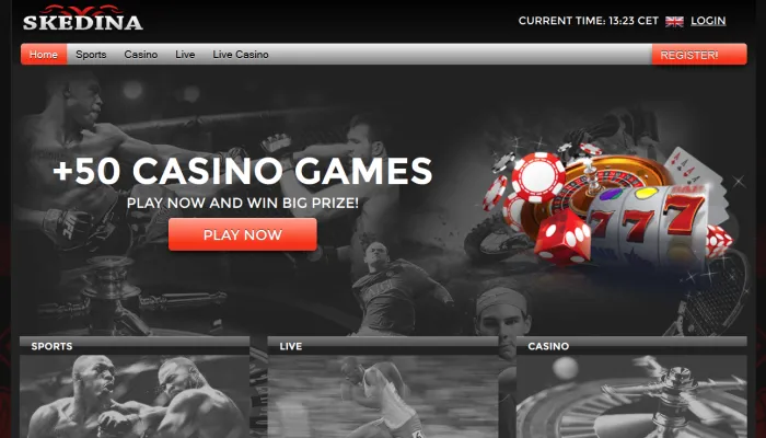 Skedina Casino Review Header