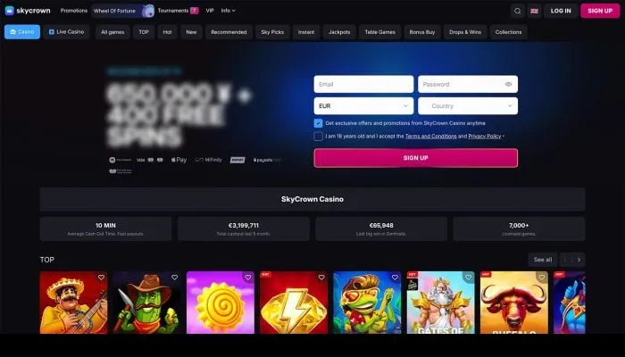 Skycrown Casino Review Header