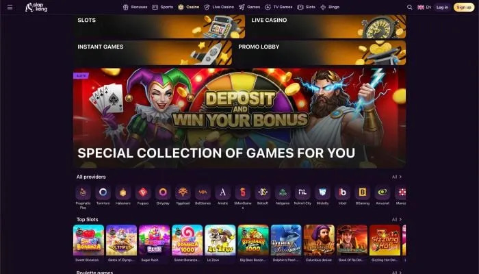 SlapKong Casino Review Header