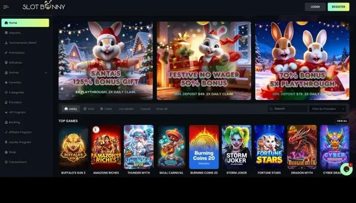 Slot Bunny Casino Review Header
