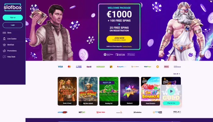 Slotbox Casino Review Header