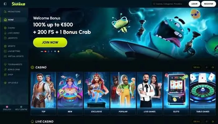 Slotexo Casino Review Header