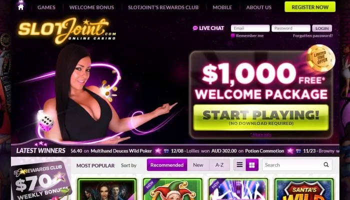 SlotJoint Casino Review Header