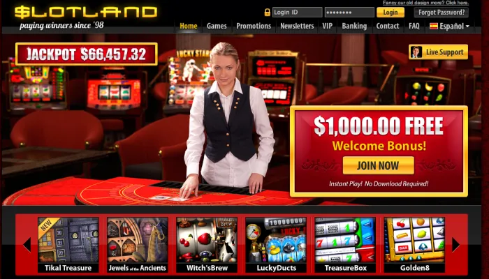 Slotland Casino Review Header