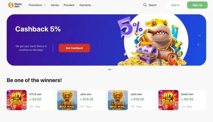 Slotozen Casino Review Header