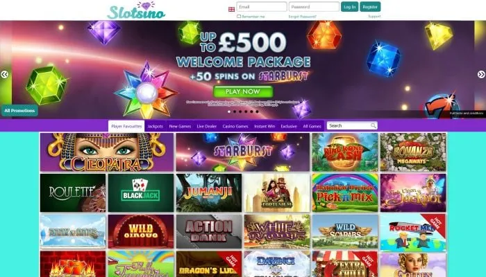 Slotsino Casino Review Header