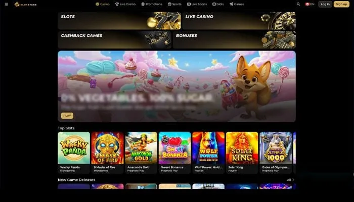 SlotStake Casino Review Header