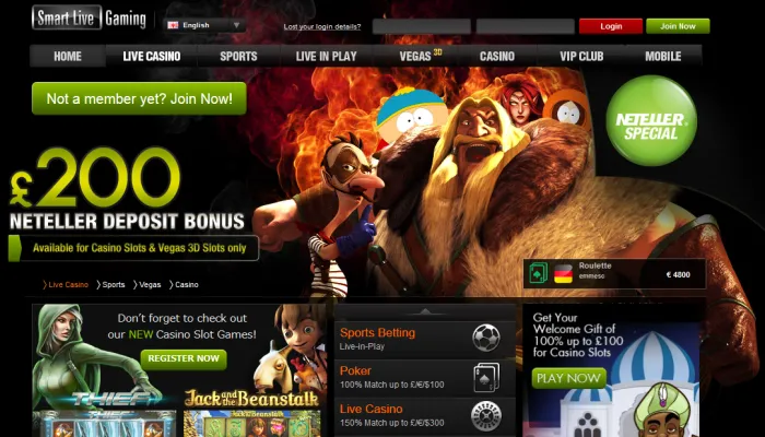 Smart Live Gaming Casino Review Header