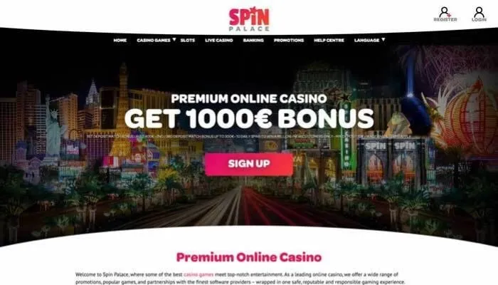 Spin Palace Casino Review Header