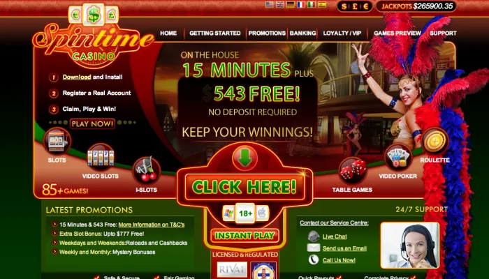 Spin Time Casino Review Header