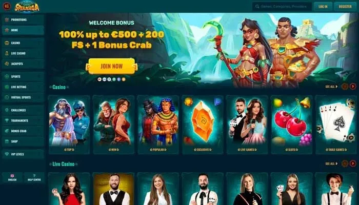 Spinanga Casino Review Header