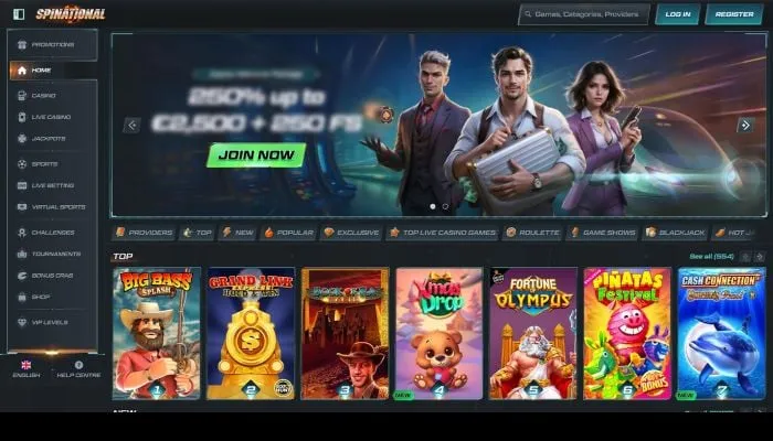 Spinational Casino Review Header