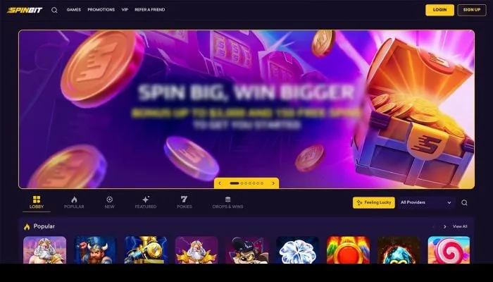 SpinBit Casino Review Header