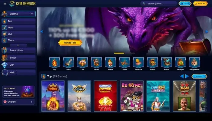 SpinDragons Casino Review Header