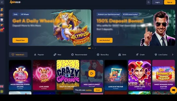 Spinhub Casino Review Header