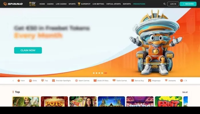 Spininio Casino Review Header