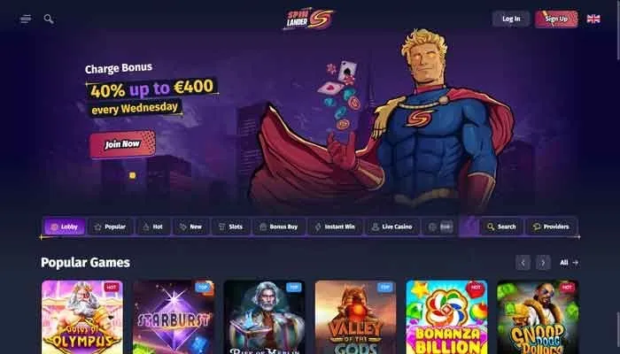 Spinlander Casino Review Header