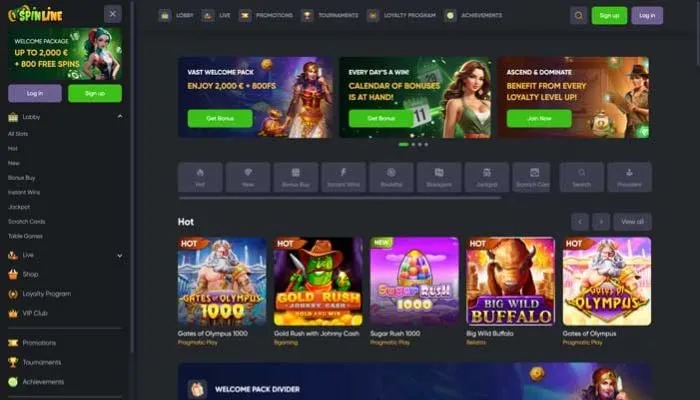 Spinline Casino Review Header