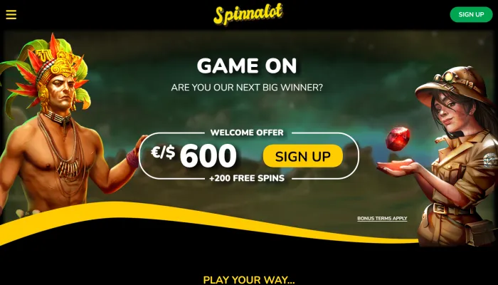 Spinnalot Casino Review Header